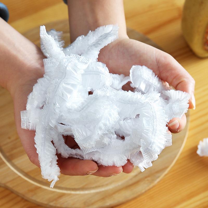 Disposable plastic wrap
