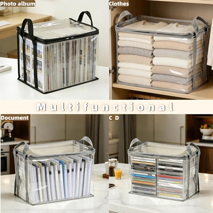 Desktop transparent storage box