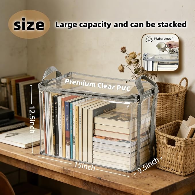 Desktop transparent storage box