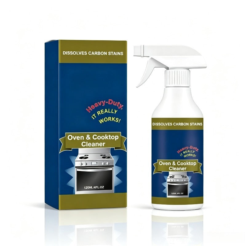 Oven stove cleaning spray
