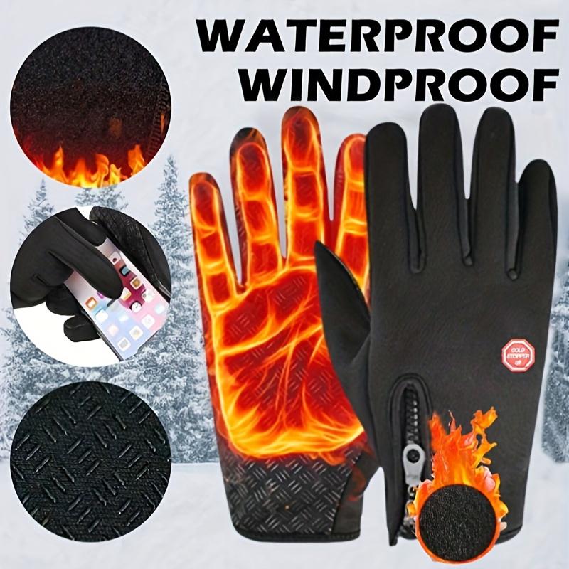 Outdoor windproof cold proof touch screen warm gloves