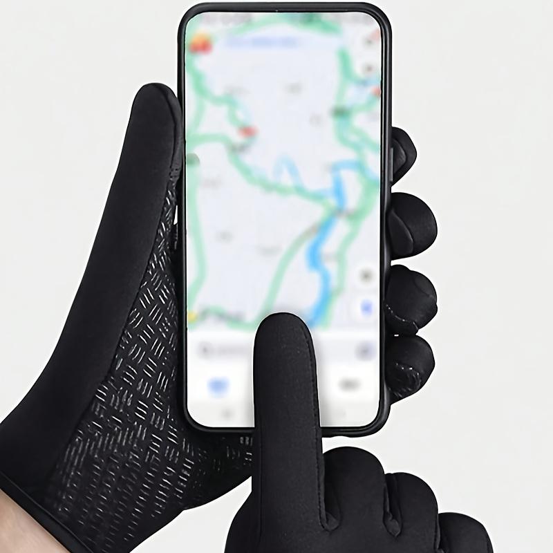 Outdoor windproof cold proof touch screen warm gloves